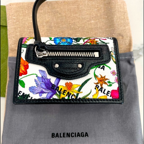 Gucci x Balenciaga Hacker Project neo classic wallet White Flora - Picture 2 of 8